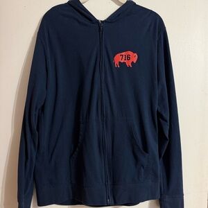 Buffalo Bills 716 Lightweight Navy Hoodie